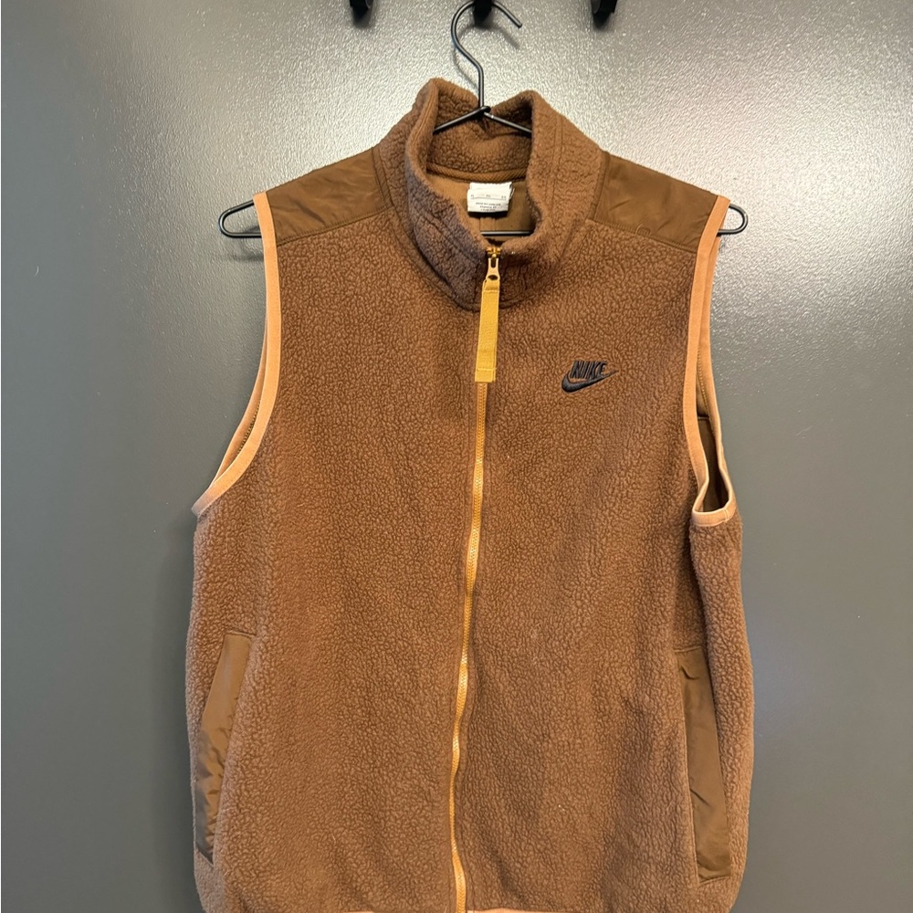 Nike Tan Fleece Vest